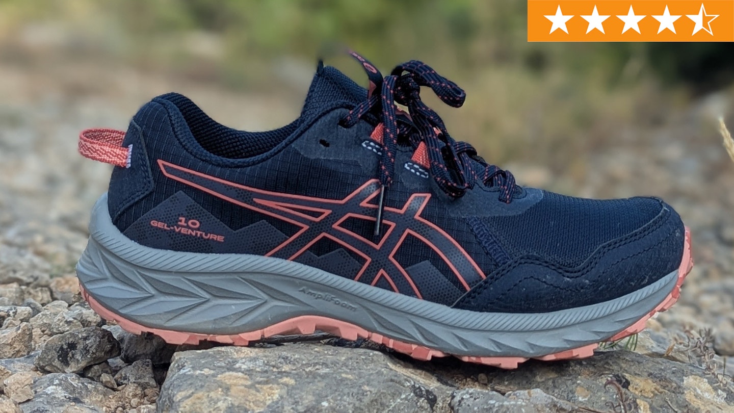 Asics Gel venture 10 trail running shoe with star ratings for review