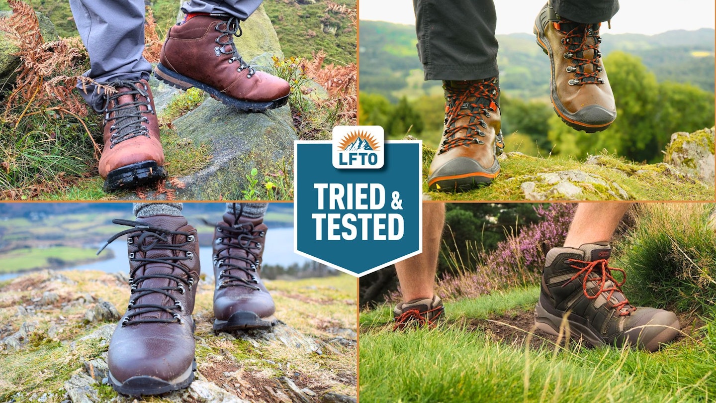 Four pairs of budget walking boots being worn and tested by LFTO