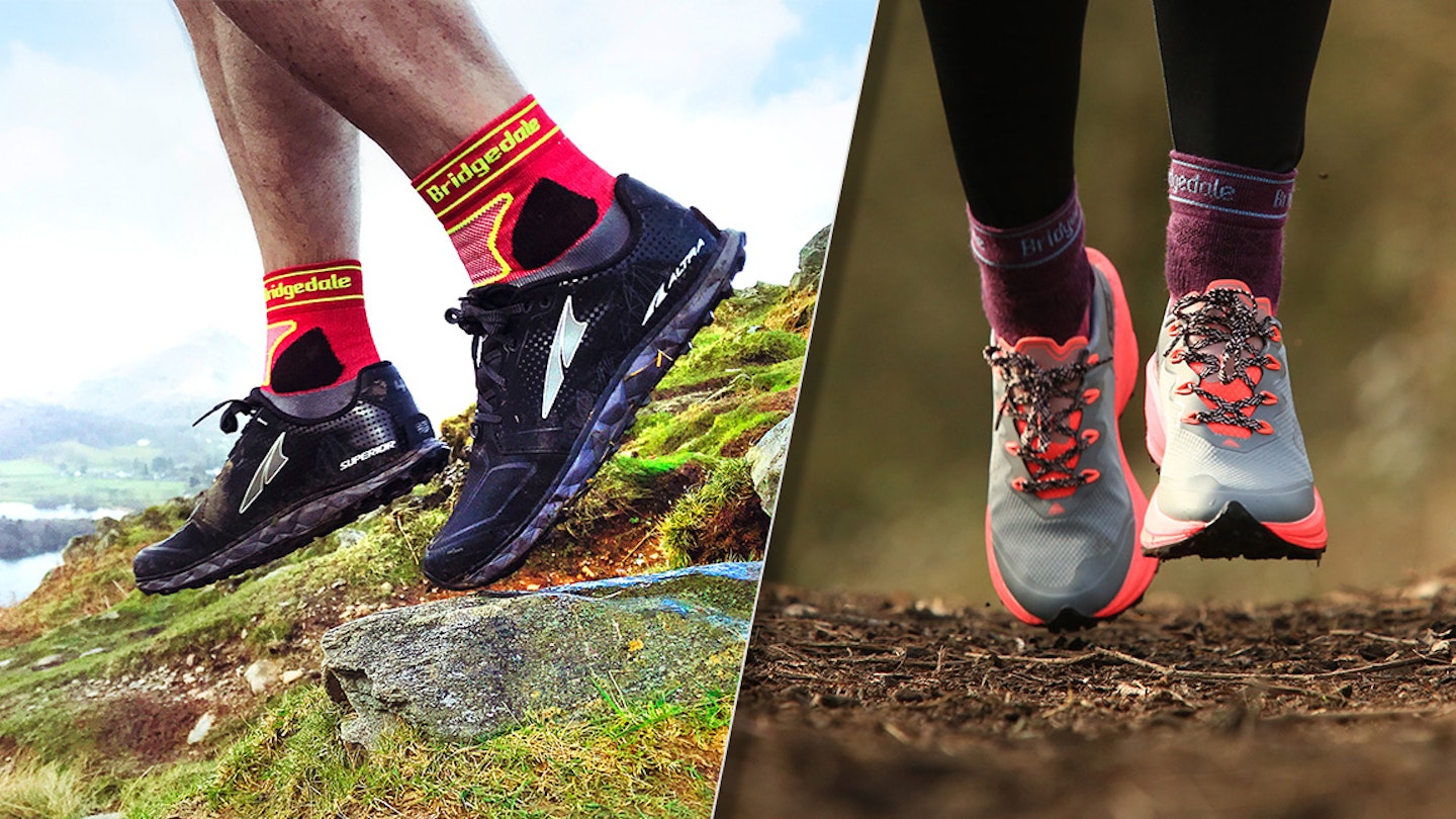 bridgedale midweight crew trail run socks range