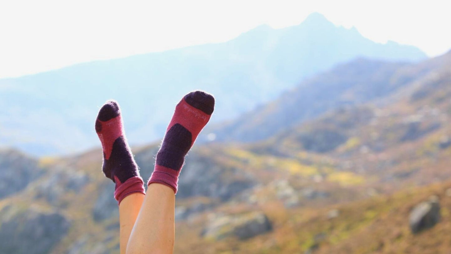Bridgedale socks in the mountains