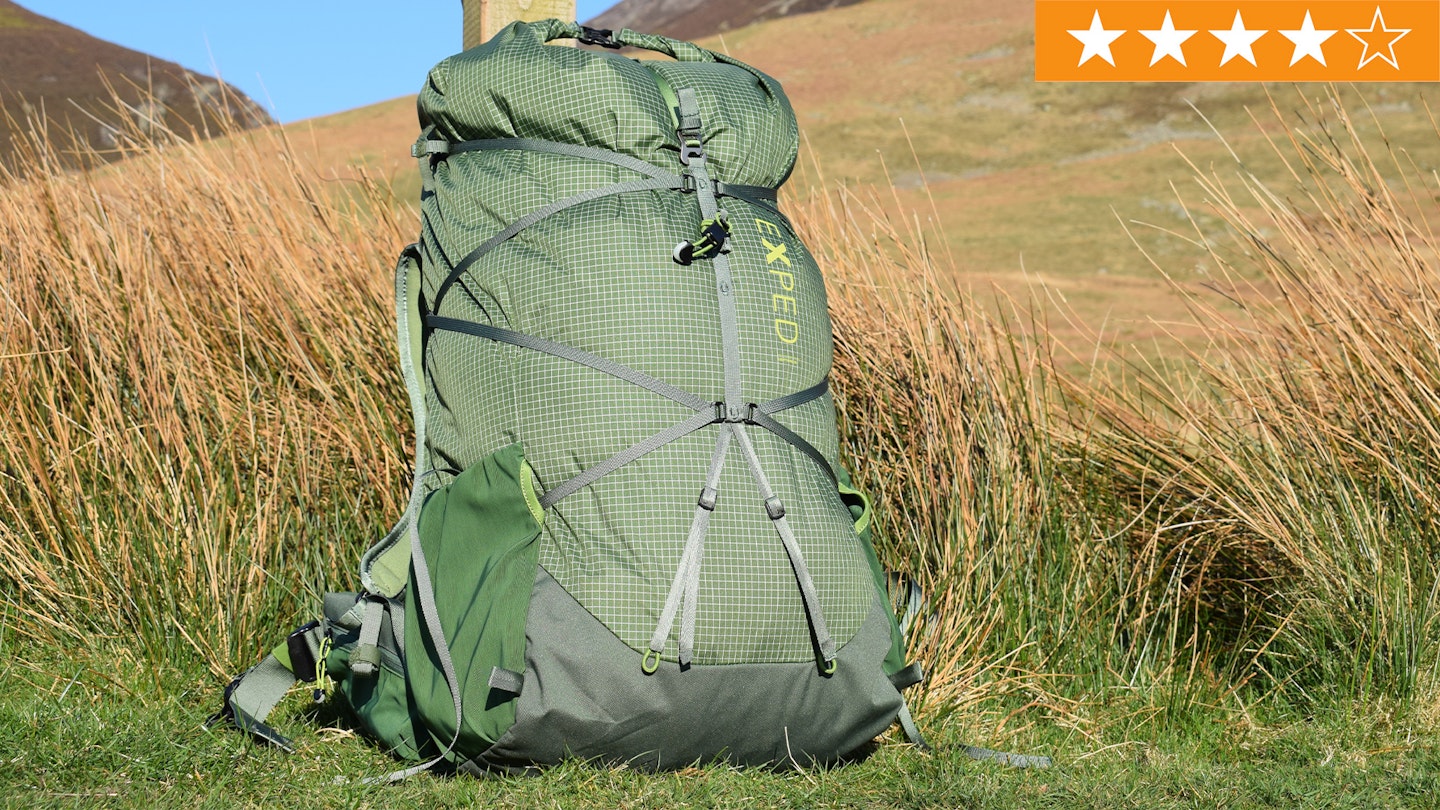 Exped backpack with star ratings