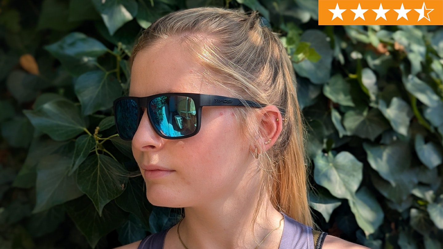 Kate wearing the Tifosi Swick Running Sunglasses