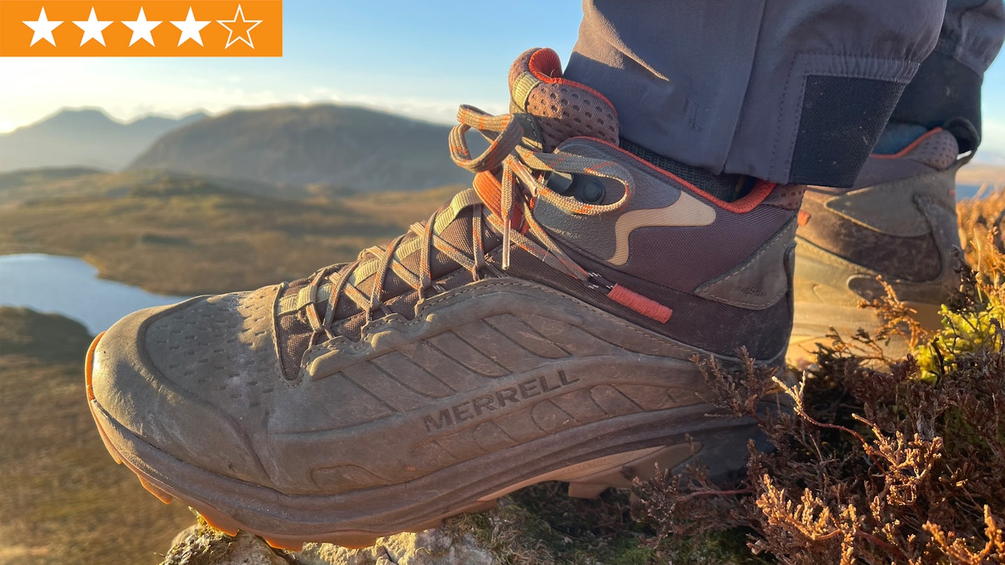 Merrell Moab Speed 2 leather waterproof walking boots with 4 star rating