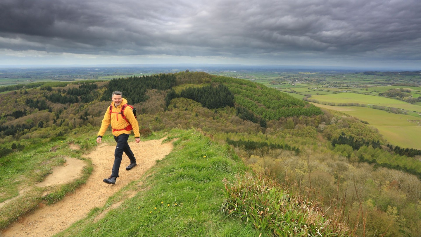 Nick walking, western edge of the North York Moors
