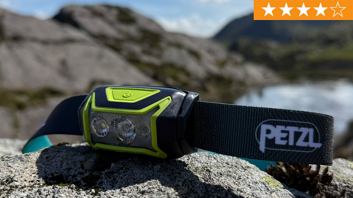 Petzl Actik CORE Headlampwith 4 stars for review