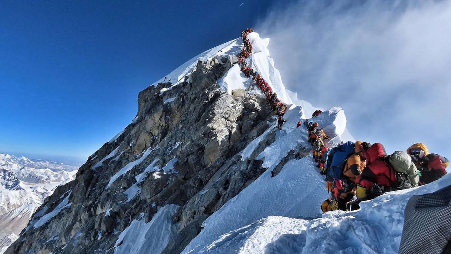 queueing for the Everest summit