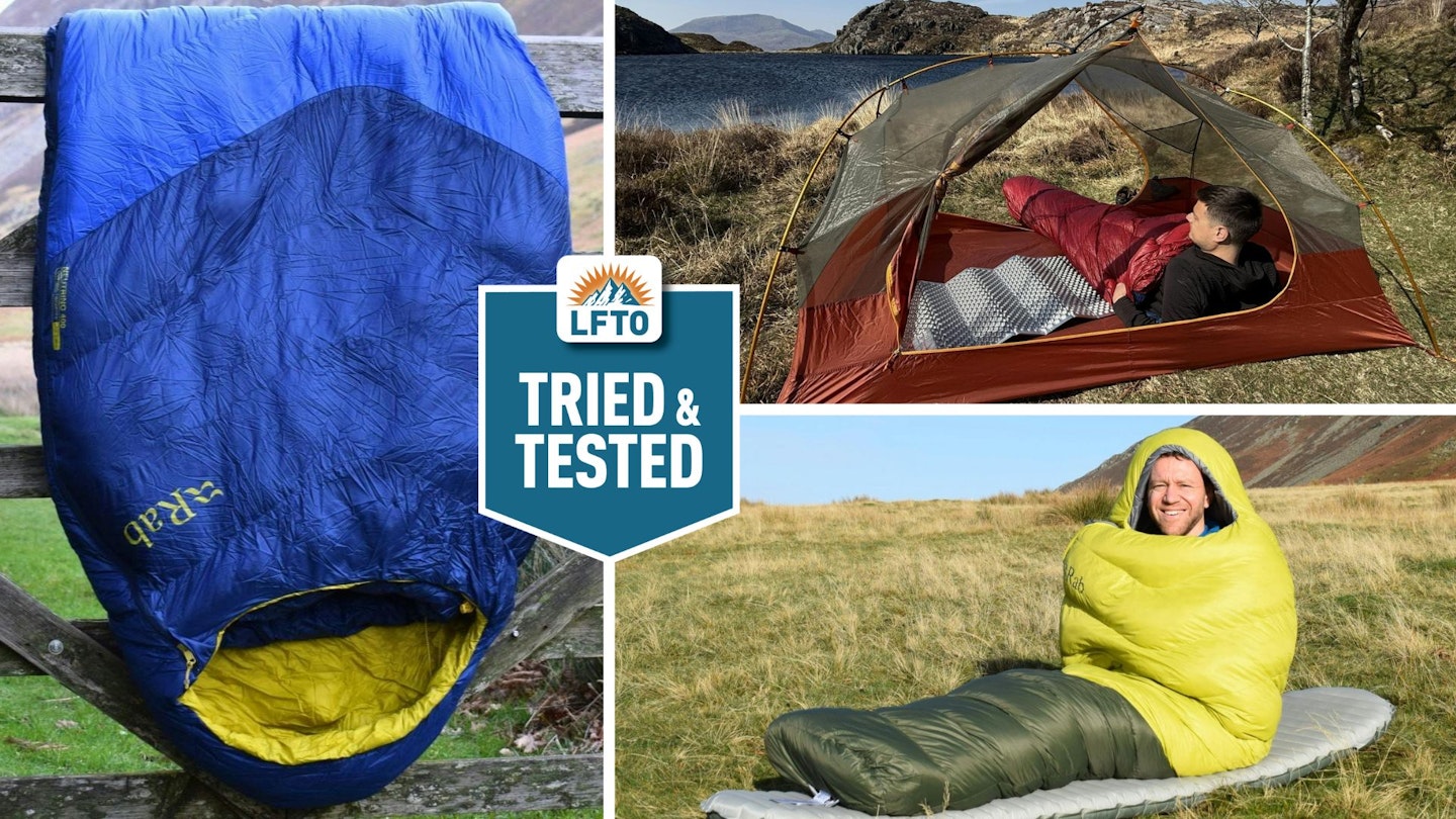 A collage of the best sleeping bags on test