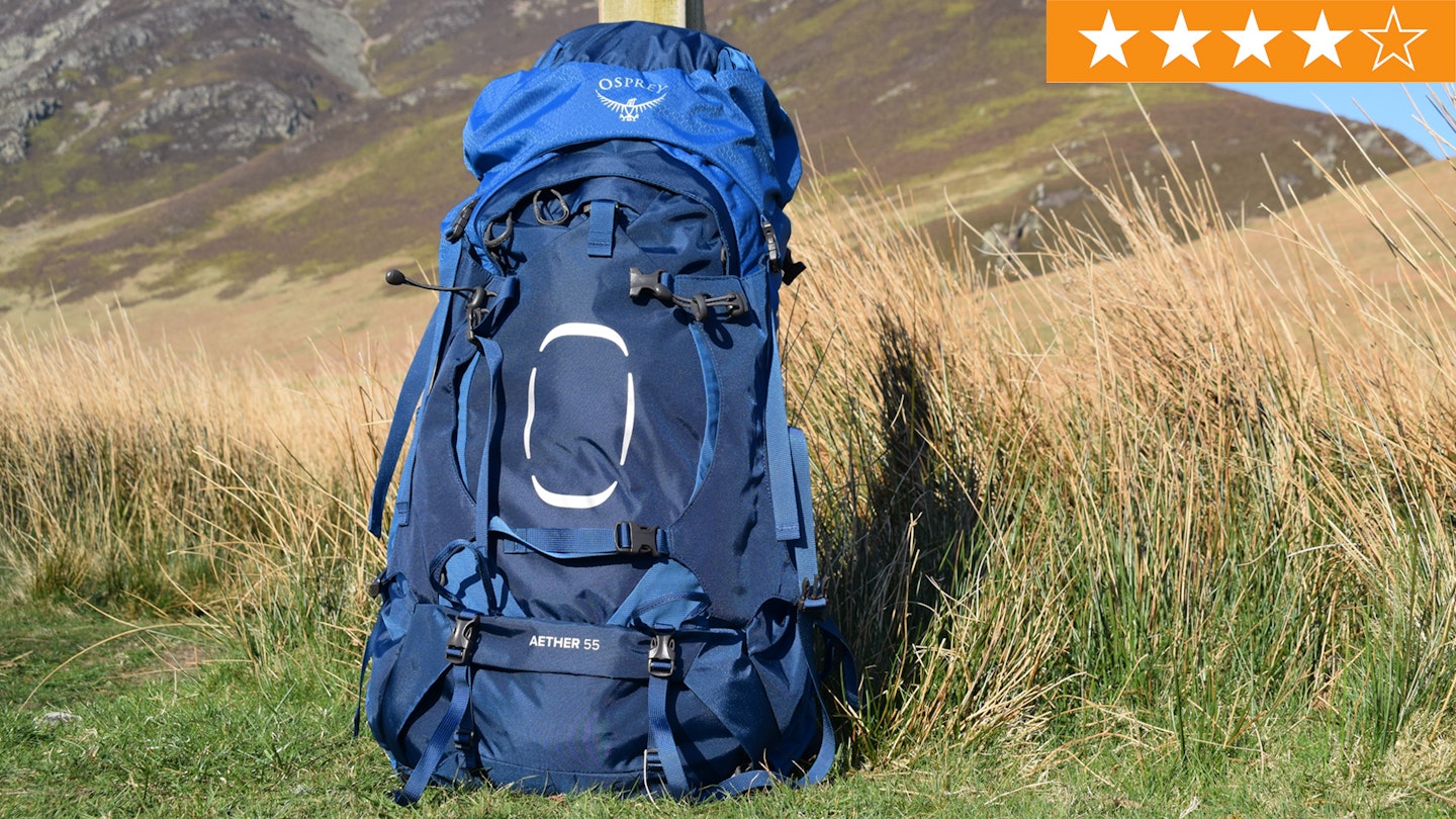 Star ratings on Osprey Aether 55 backpack