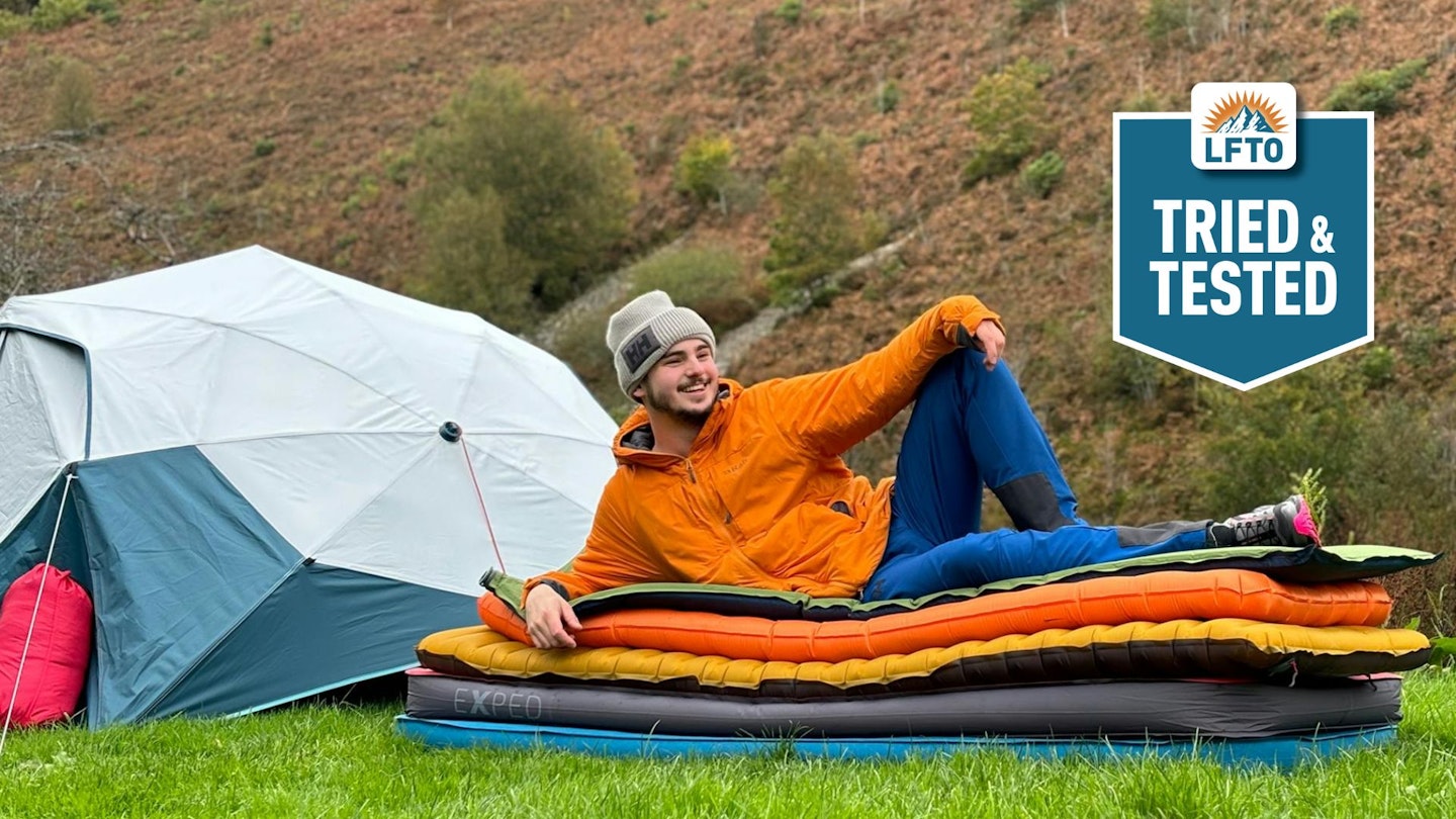 testing camping mattresses and airbeds in exmoor