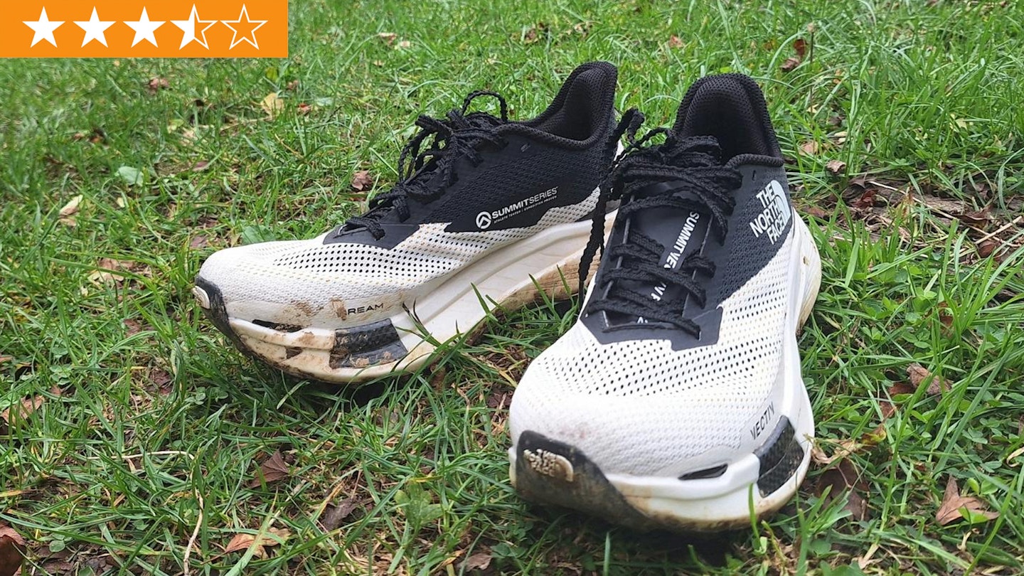 The North Face Vectiv Summit Pro II trail running shoes with star ratings